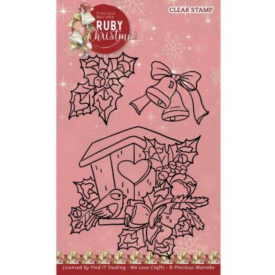 Find It Trading Precious Marieke Ruby Christmas Stempel - Ruby Birdhouse